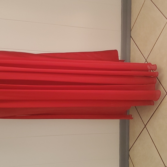 Maria Bonita Long Spaghetti Strap Dress Red Small - Picture 5 of 10